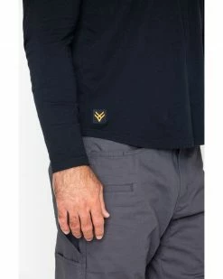 Hawx Men's Solid Pocket Crew Long Sleeve Work T-Shirt  Heather Blue -Hawx Shop 2000242483 001 P4