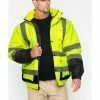 Hawx Men's 3-In-1 Bomber Hi-Vis Reflective Work Jacket Yellow 2 Hawx Men's 3-In-1 Bomber Hi-Vis Reflective Work Jacket Yellow -Hawx Shop 2000251997 700 P1