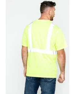 Hawx Men's Short Sleeve Reflective Work Tee - Big & Tall Yellow -Hawx Shop 2000252002 700 P2