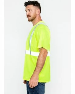 Hawx Men's Short Sleeve Reflective Work Tee - Big & Tall Yellow -Hawx Shop 2000252002 700 P4