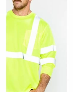 Hawx Men's Hi-Vis Reflective Long Sleeve Work Tee - Big & Tall Yellow 12 Hawx Men's Hi-Vis Reflective Long Sleeve Work Tee - Big & Tall Yellow -Hawx Shop 2000252006 700 P4