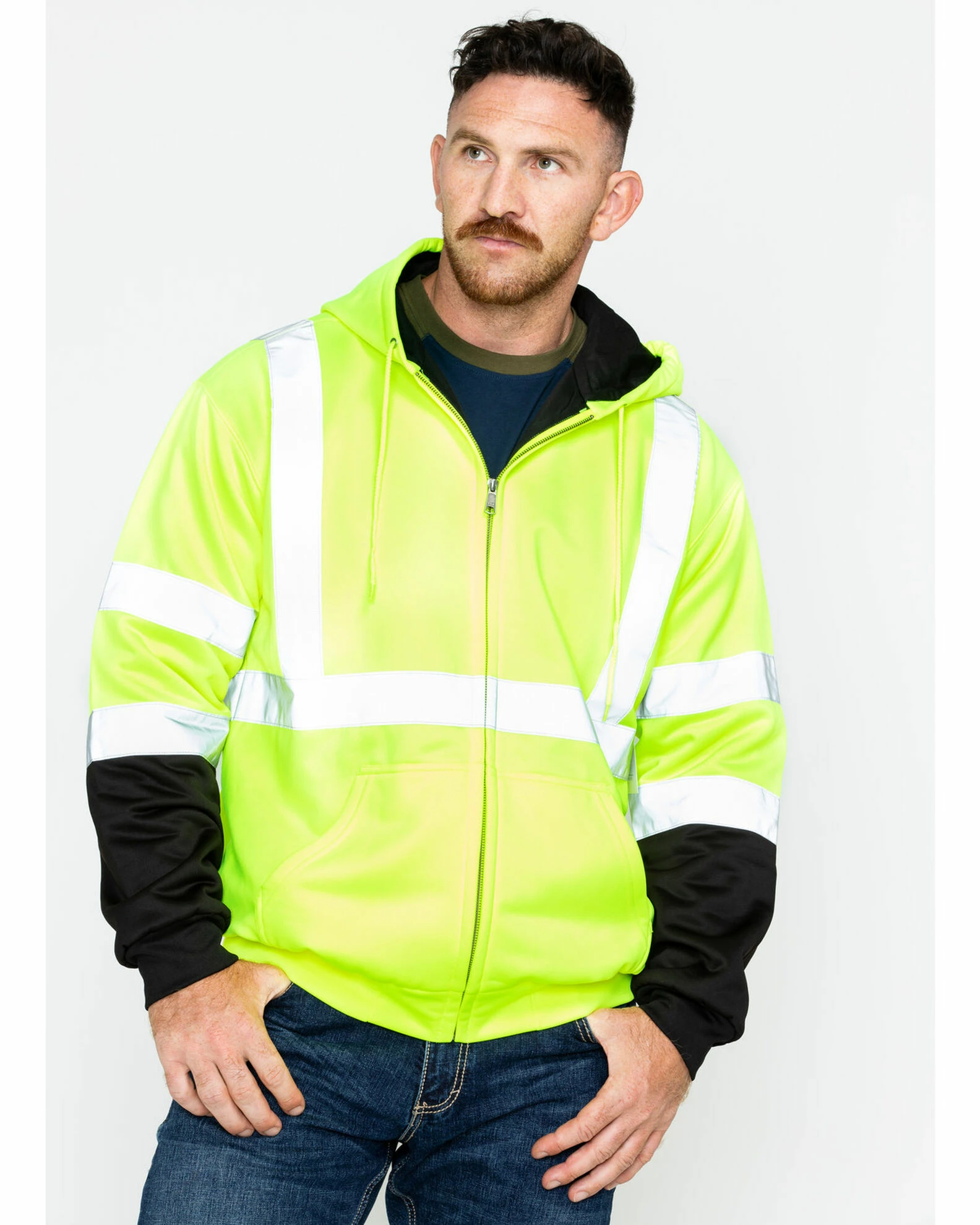 Hawx Men's Soft Shell High-Visibility Safety Jacket - Big & Tall Yellow 3 Hawx Men's Soft Shell High-Visibility Safety Jacket - Big & Tall Yellow