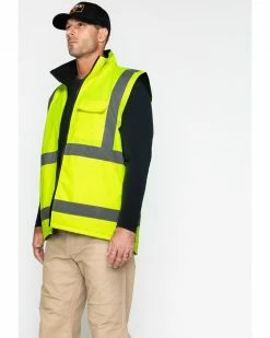 Hawx Men's Reversible Reflective Work Vest Yellow 12 Hawx Men's Reversible Reflective Work Vest Yellow -Hawx Shop 2000252009 700 P4