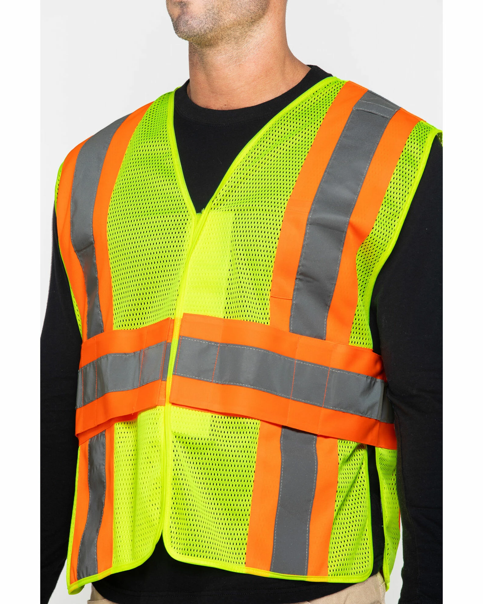 Hawx Men's 2-Tone Mesh Work XL Vest - Big & Tall Yellow 5 Hawx Men's 2-Tone Mesh Work XL Vest - Big & Tall Yellow - Image 3