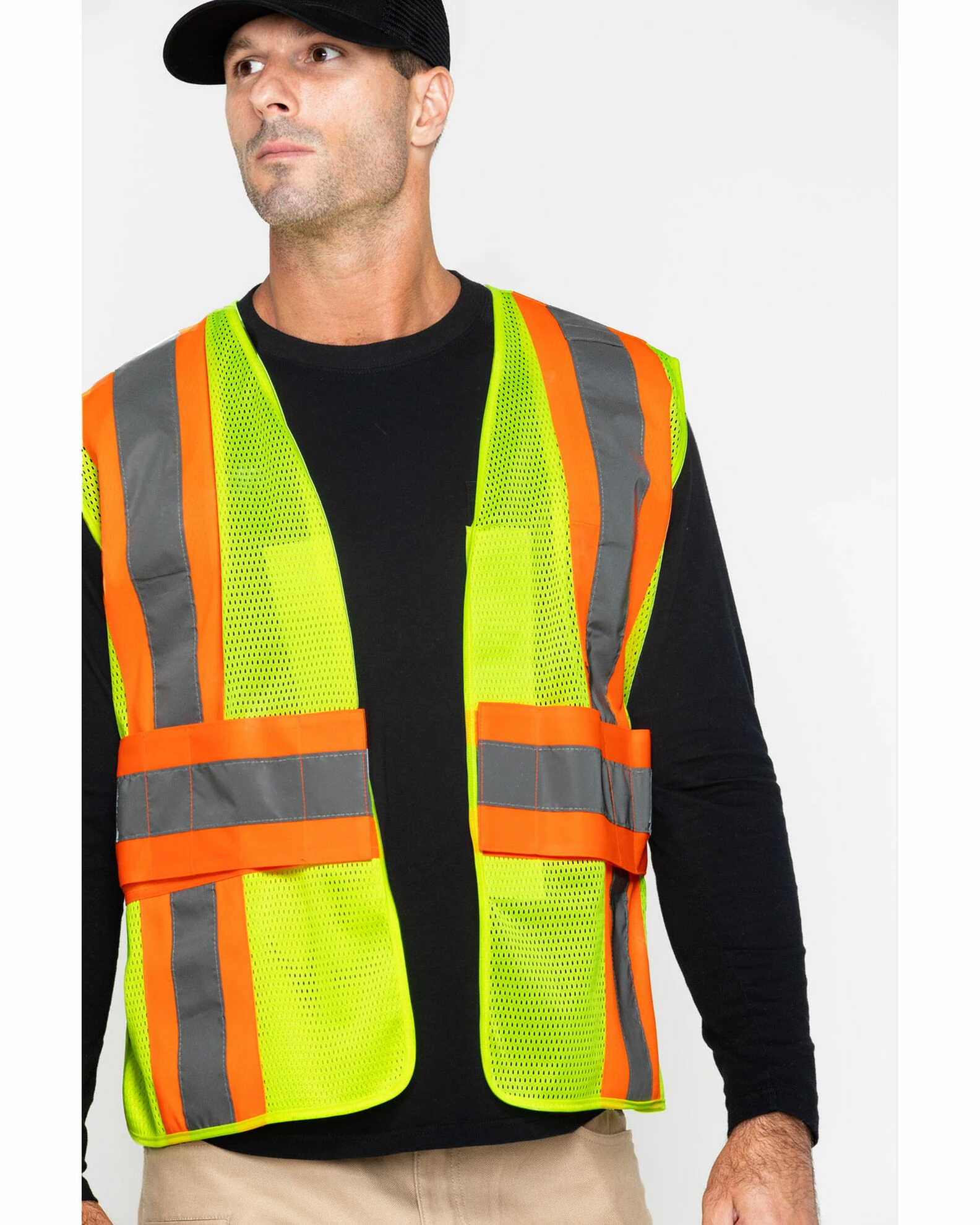 Hawx Men's 2-Tone Mesh Work XL Vest - Big & Tall Yellow 7 Hawx Men's 2-Tone Mesh Work XL Vest - Big & Tall Yellow - Image 5
