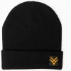 Hawx® Men's Side Logo Beanie Black 1 Hawx® Men's Side Logo Beanie Black -Hawx Shop 2000258229 001 P1