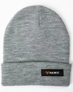 Hawx® Men's Heather Grey Logo Bar Beanie 7 Hawx® Men's Heather Grey Logo Bar Beanie -Hawx Shop 2000258230 070 P1 1