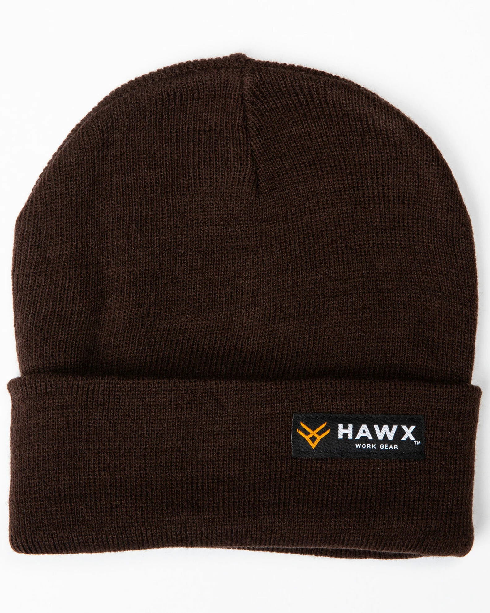 Hawx Men's Brown Logo Bar Beanie 3 Hawx Men's Brown Logo Bar Beanie
