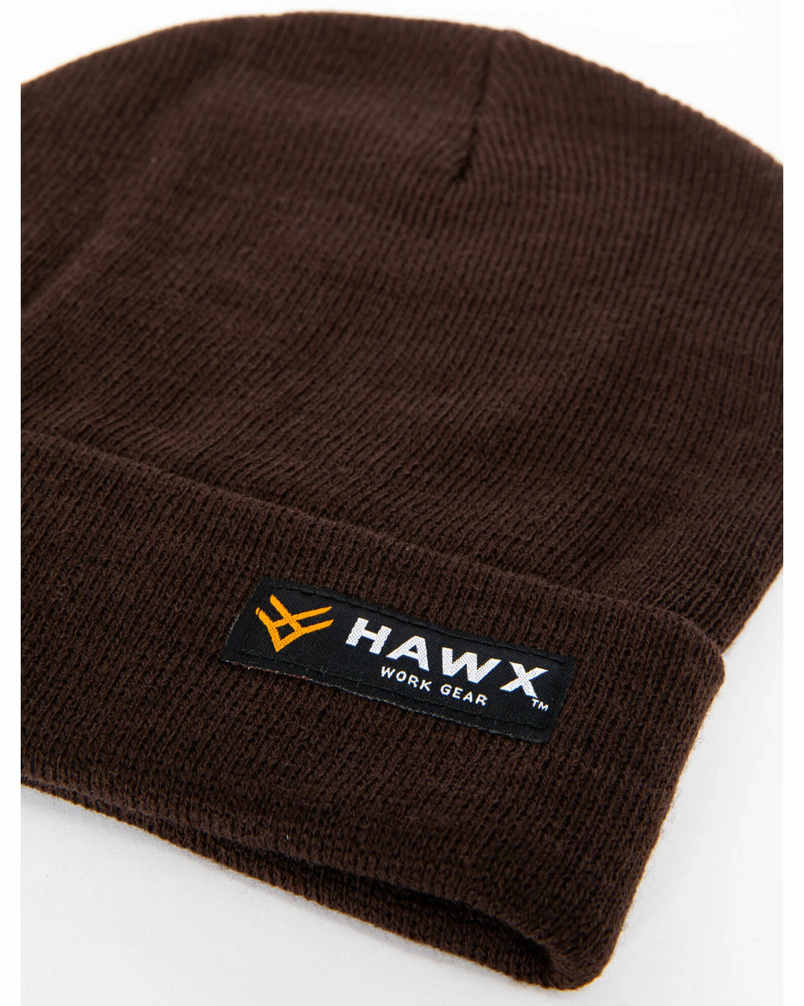 Hawx Men's Brown Logo Bar Beanie 4 Hawx Men's Brown Logo Bar Beanie - Image 2