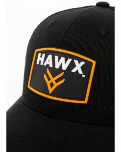 Hawx® Men's Black Patch Logo Trucker Cap -Hawx Shop 2000258261 001 P6