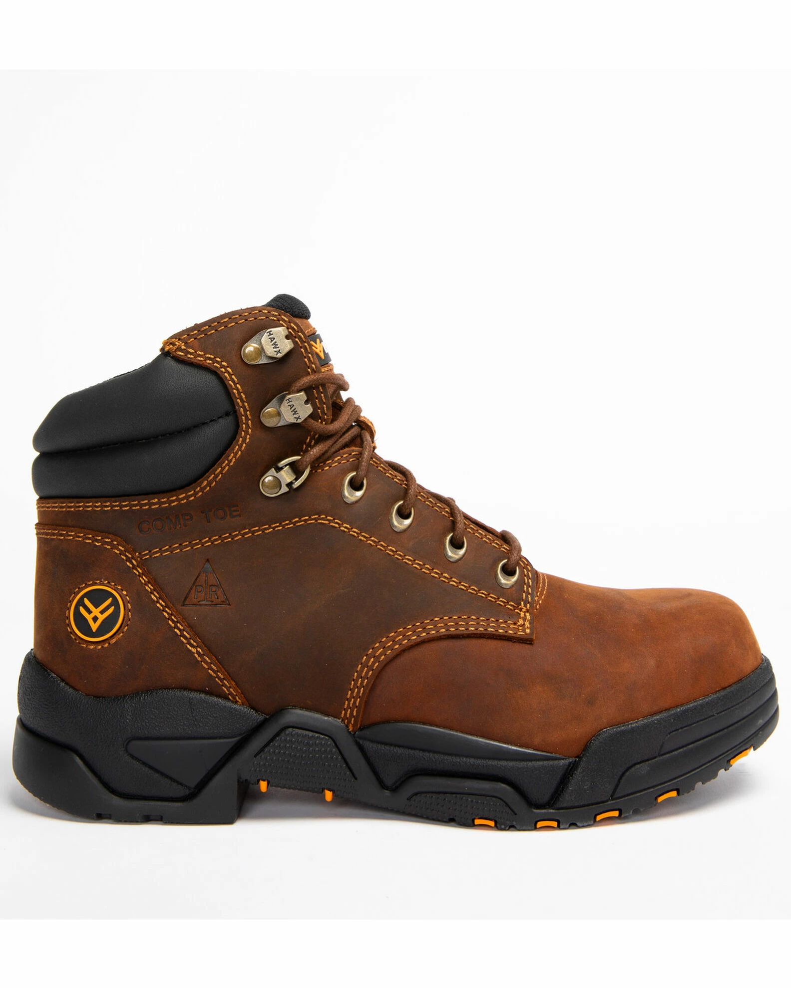 Hawx Men's Brown Enforcer Lace-Up Work Boots - Composite Toe 4 Hawx Men's Brown Enforcer Lace-Up Work Boots - Composite Toe - Image 2