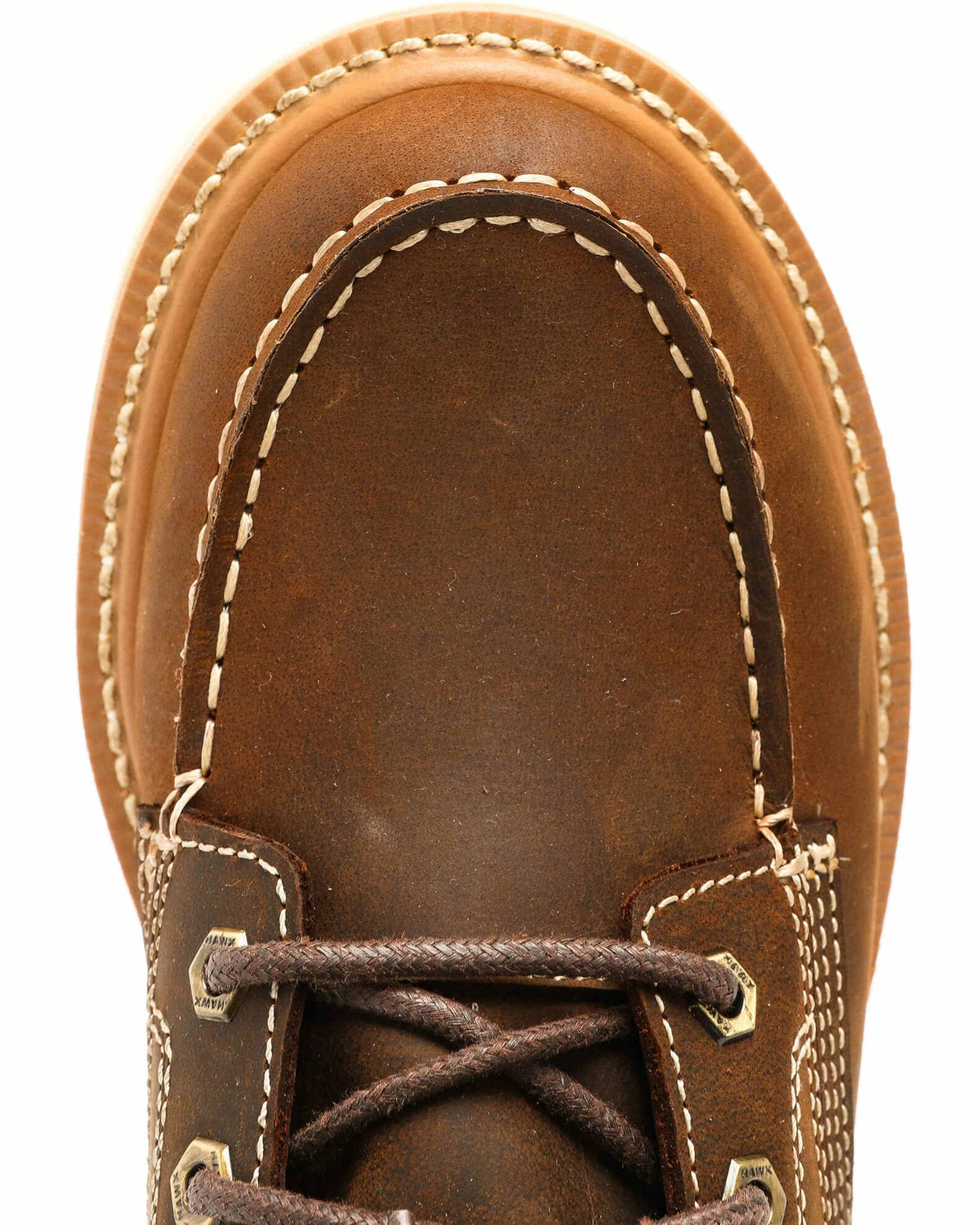 Hawx Men's Grade Moc Distressed Wedge Work Boots - Moc Toe 8 Hawx Men's Grade Moc Distressed Wedge Work Boots - Moc Toe - Image 6