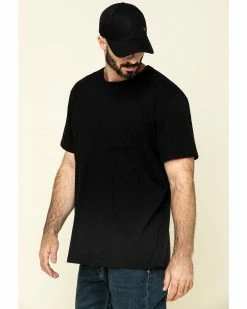 Hawx Men's Black Pocket Crew Short Sleeve Work T-Shirt - Tall  -Hawx Shop 2000276675 001 P3