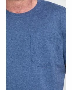 Hawx Men's Pocket Crew Short Sleeve Work T-Shirt - Tall  Charcoal -Hawx Shop 2000276677 403 P4