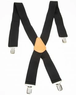 Hawx Men's Black Work Suspenders