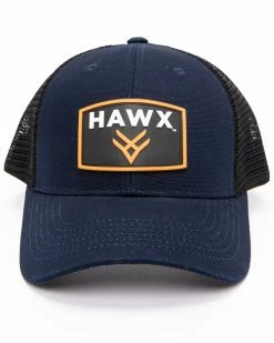 Hawx Men's Navy Rubber Patch Trucker Cap -Hawx Shop 2000279320 410 P4