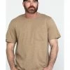 Hawx Men's Tan Pocket Crew Short Sleeve Work T-Shirt - Big  -Hawx Shop 2000280077 280 P1