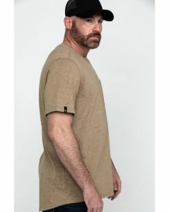 Hawx Men's Tan Pocket Crew Short Sleeve Work T-Shirt - Big 11 Hawx Men's Tan Pocket Crew Short Sleeve Work T-Shirt - Big -Hawx Shop 2000280077 280 P3