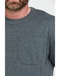 Hawx Men's Green Pocket Crew Short Sleeve Work T-Shirt - Big  Charcoal -Hawx Shop 2000280078 022 P4