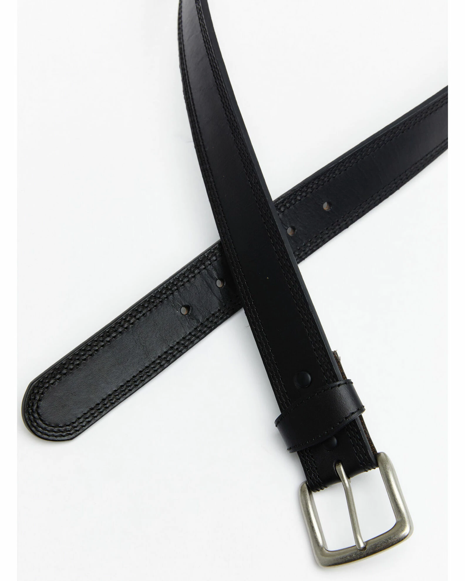 Hawx Men's Triple Stitch Work Belt Black 4 Hawx Men's Triple Stitch Work Belt Black - Image 2