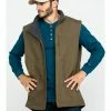 Hawx Men's Olive Canvas Sherpa Lined Work Vest - Tall 2 Hawx Men's Olive Canvas Sherpa Lined Work Vest - Tall -Hawx Shop 2000283413 341 P1