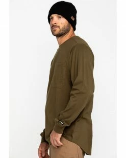Hawx Men's Olive Pocket Long Sleeve Work T-Shirt - Big 11 Hawx Men's Olive Pocket Long Sleeve Work T-Shirt - Big -Hawx Shop 2000283419 341 P3