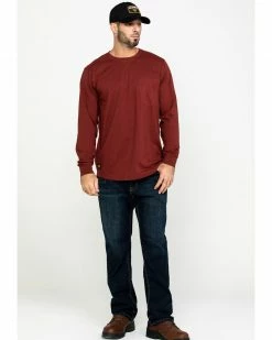 Hawx Men's Red Pocket Long Sleeve Work T-Shirt - Tall 14 Hawx Men's Red Pocket Long Sleeve Work T-Shirt - Tall -Hawx Shop 2000283422 600 P6