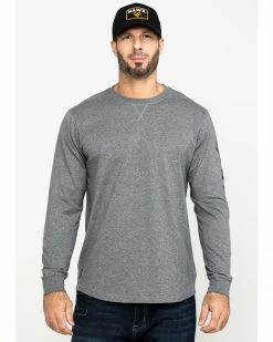 Hawx Men's Grey Logo Long Sleeve Work T-Shirt Heather Grey 15 Hawx Men's Grey Logo Long Sleeve Work T-Shirt Heather Grey -Hawx Shop 2000283425 070 P1 1