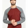 Hawx Men's Red Baseball Raglan Crew Long Sleeve Work Shirt Charcoal 1 Hawx Men's Red Baseball Raglan Crew Long Sleeve Work Shirt Charcoal -Hawx Shop 2000283440 022 P1