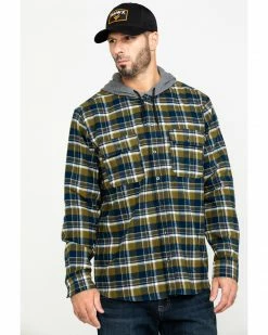 Hawx Men's Grey Plaid Hooded Flannel Work Shirt Jacket 15 Hawx Men's Grey Plaid Hooded Flannel Work Shirt Jacket -Hawx Shop 2000283461 020 P1 1