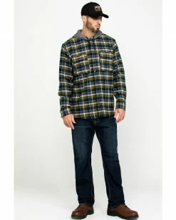 Hawx Men's Grey Plaid Hooded Flannel Work Shirt Jacket 14 Hawx Men's Grey Plaid Hooded Flannel Work Shirt Jacket -Hawx Shop 2000283461 020 P6