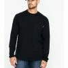Hawx Men's Logo Crew Long Sleeve Work T-Shirt - Tall  Black -Hawx Shop 2000283487 001 P1