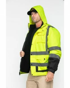 Hawx Men's 3-In-1 Hooded Reversible Bomber Work Jacket - Tall Yellow 13 Hawx Men's 3-In-1 Hooded Reversible Bomber Work Jacket - Tall Yellow -Hawx Shop 2000283813 700 P5