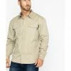 Hawx Men's Khaki Twill Snap Long Sleeve Western Work Shirt - Big  Beige/khaki -Hawx Shop 2000284091 250 P1
