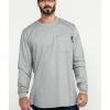 Hawx Men's Grey FR Pocket Long Sleeve Work T-Shirt - Tall 1 Hawx Men's Grey FR Pocket Long Sleeve Work T-Shirt - Tall -Hawx Shop 2000284566 040 P1