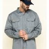 Hawx Men's Grey FR Long Sleeve Woven Work Shirt 2 Hawx Men's Grey FR Long Sleeve Woven Work Shirt -Hawx Shop 2000284660 040 P1