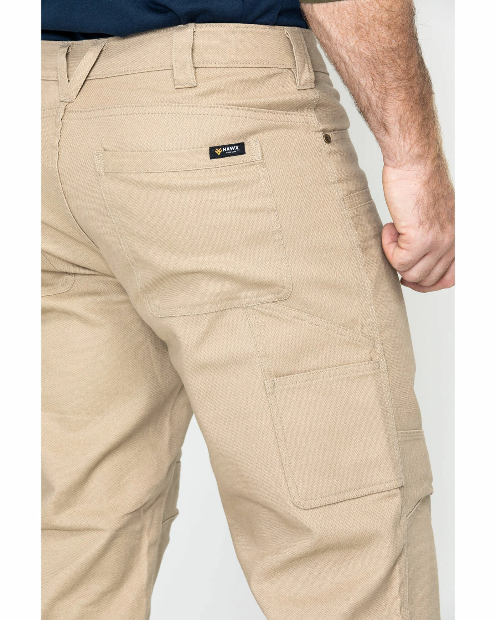 Hawx Men's Stretch Canvas Utility Work Pants - Big Beige/khaki 5 Hawx Men's Stretch Canvas Utility Work Pants - Big Beige/khaki - Image 3