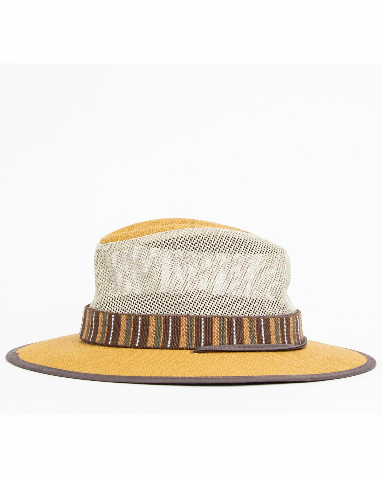 Hawx Men's Vented Jute Sun Work Hat Tan 5 Hawx Men's Vented Jute Sun Work Hat Tan - Image 3