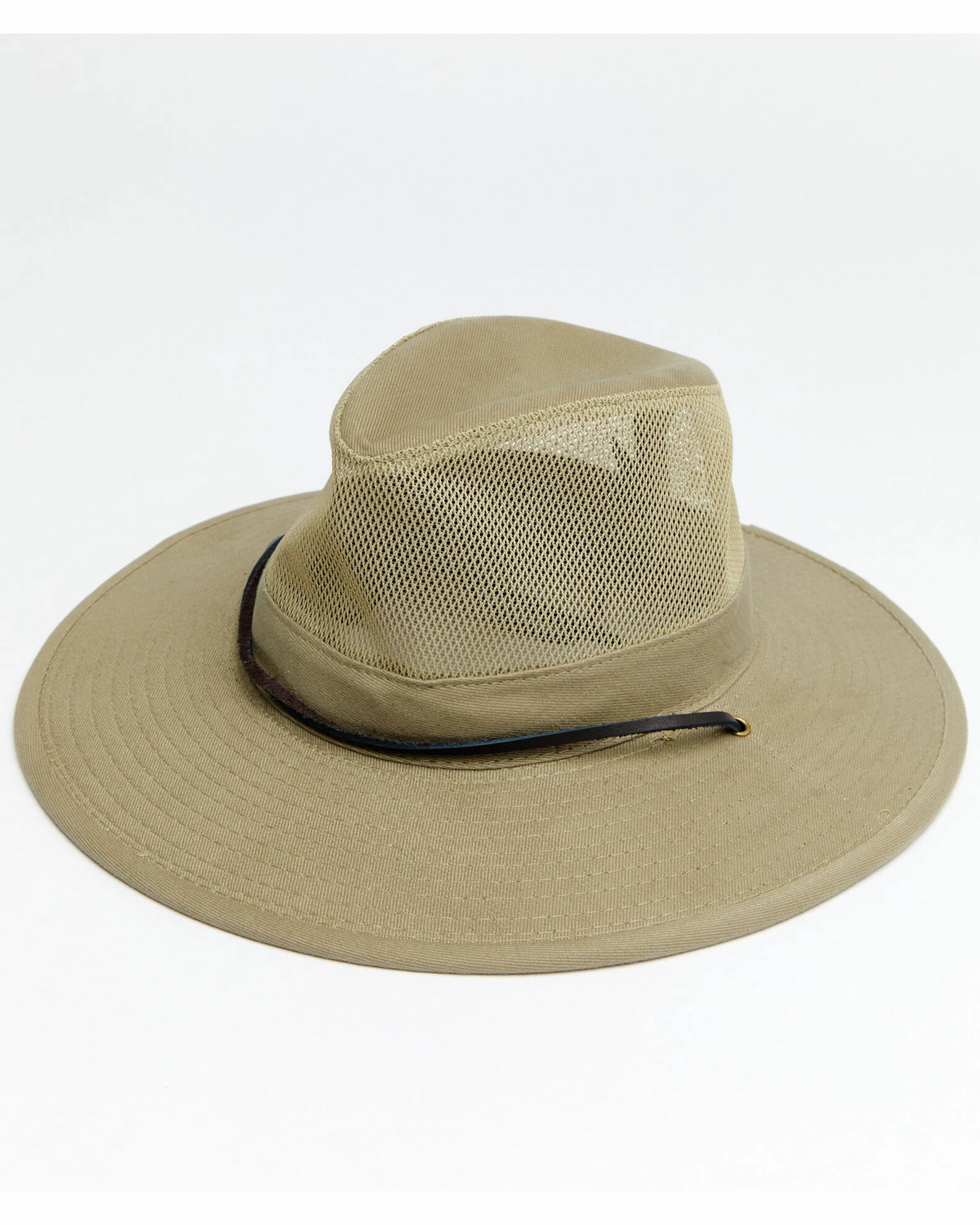 Hawx Men's Sidewall Safari Mesh Sun Work Hat Tan 3 Hawx Men's Sidewall Safari Mesh Sun Work Hat Tan