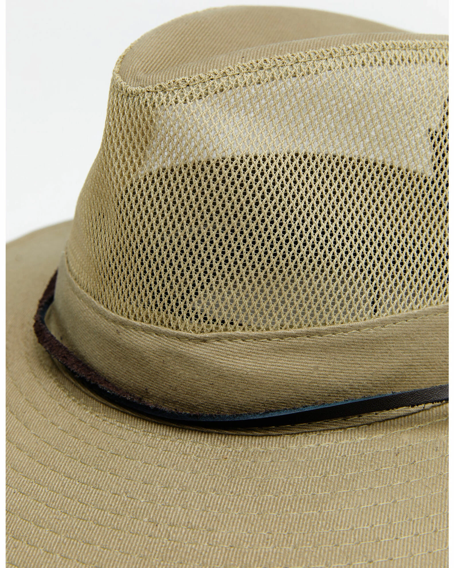 Hawx Men's Sidewall Safari Mesh Sun Work Hat Tan 5 Hawx Men's Sidewall Safari Mesh Sun Work Hat Tan - Image 3