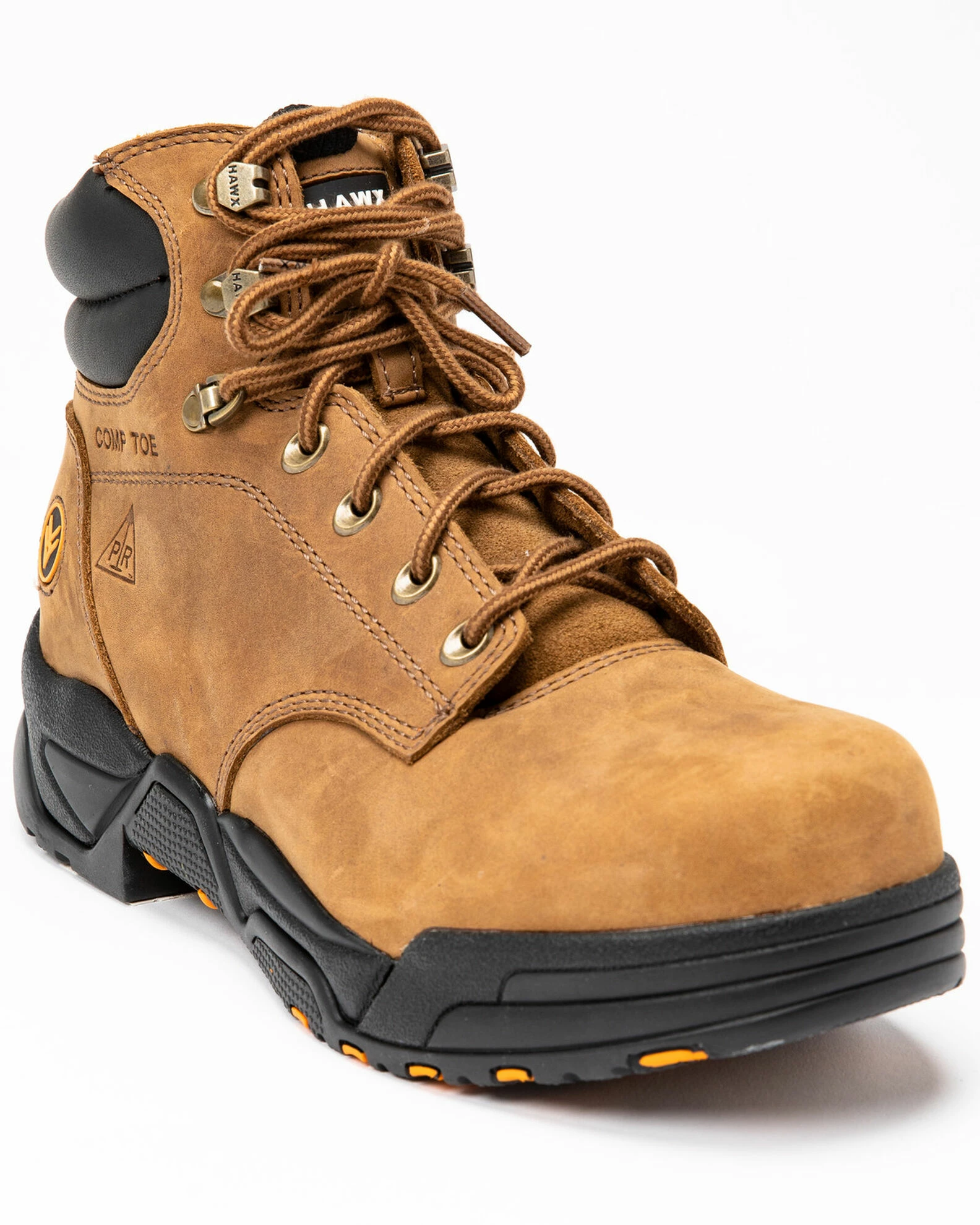 Hawx Men's Enforcer Lace-Up Work Boots - Composite Toe Brown 3 Hawx Men's Enforcer Lace-Up Work Boots - Composite Toe Brown