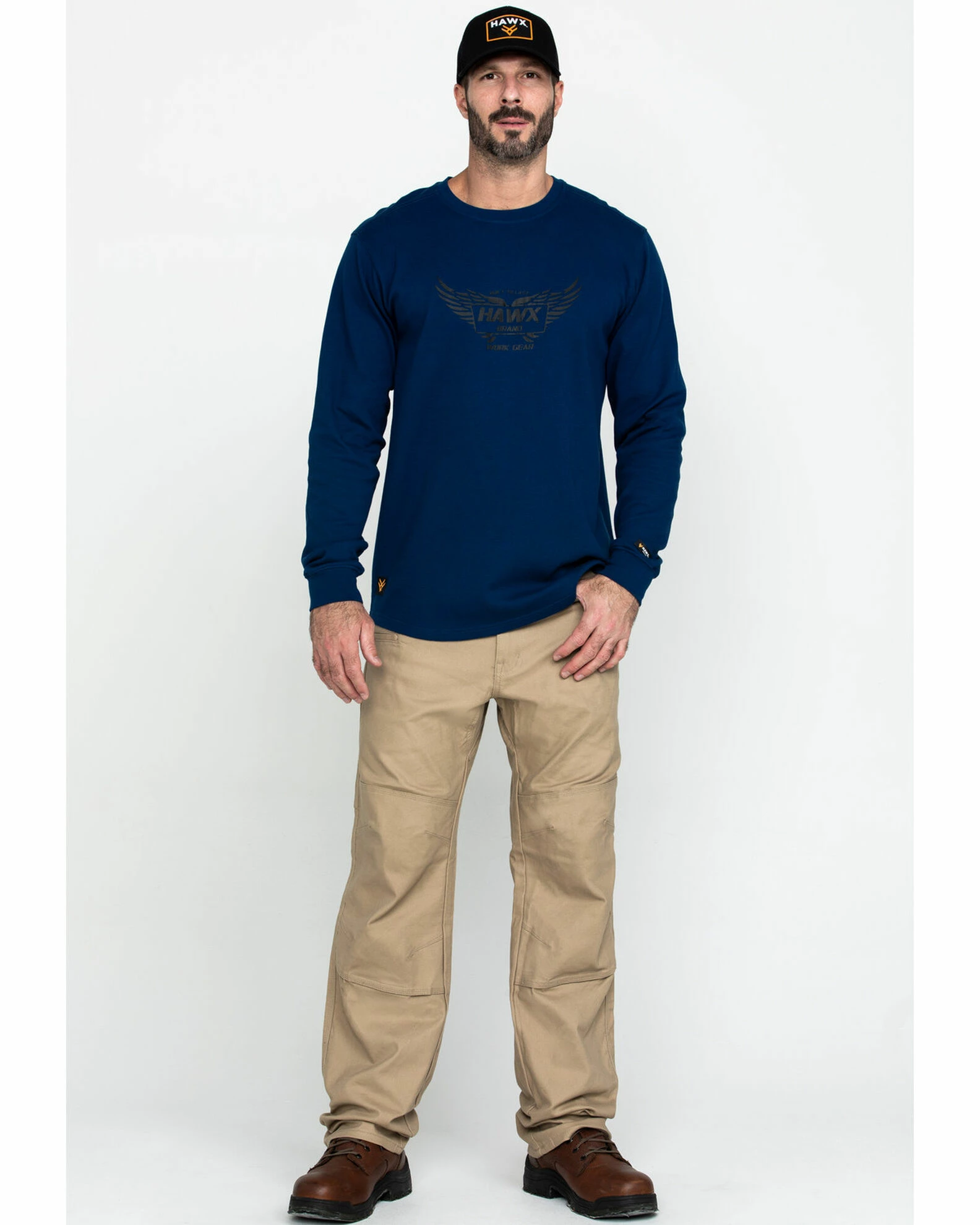 Hawx Men's Wings Graphic Thermal Long Sleeve Work T-Shirt - Big & Tall 8 Hawx Men's Wings Graphic Thermal Long Sleeve Work T-Shirt - Big & Tall - Image 6