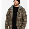 Hawx Men's Olive Mission Plaid Hooded Long Sleeve Work Shirt Jacket 2 Hawx Men's Olive Mission Plaid Hooded Long Sleeve Work Shirt Jacket -Hawx Shop 2000291200 341 P1