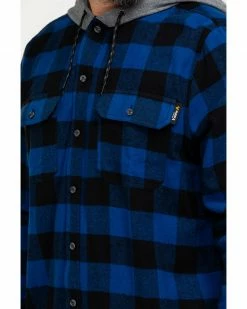 Hawx Men's Monteta Plaid Hooded Long Sleeve Shirt Work Jacket Blue 12 Hawx Men's Monteta Plaid Hooded Long Sleeve Shirt Work Jacket Blue -Hawx Shop 2000291202 400 P4
