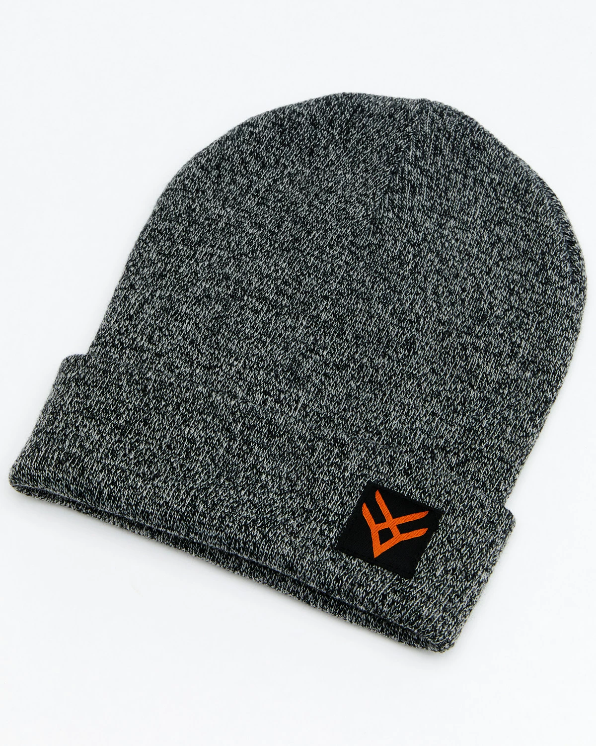 Hawx® Men's Heather Charcoal Logo Patch Beanie 6 Hawx® Men's Heather Charcoal Logo Patch Beanie - Image 4