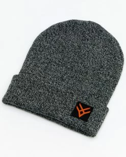 Hawx® Men's Heather Charcoal Logo Patch Beanie