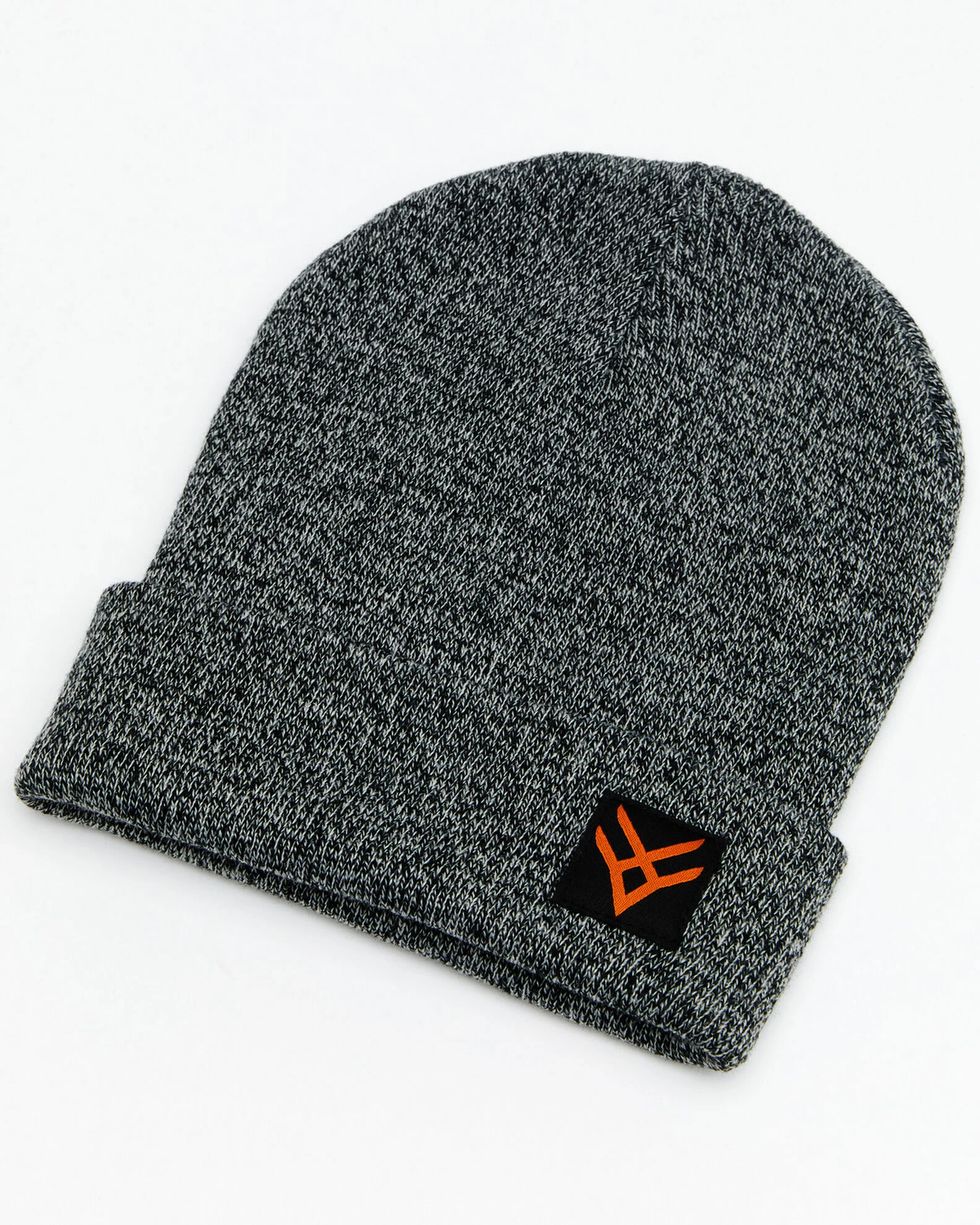 Hawx® Men's Heather Charcoal Logo Patch Beanie 3 Hawx® Men's Heather Charcoal Logo Patch Beanie