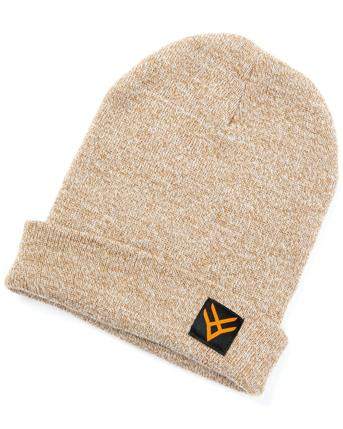 Hawx® Men's Heather Brown Logo Patch Beanie Lt Brown 6 Hawx® Men's Heather Brown Logo Patch Beanie Lt Brown - Image 4