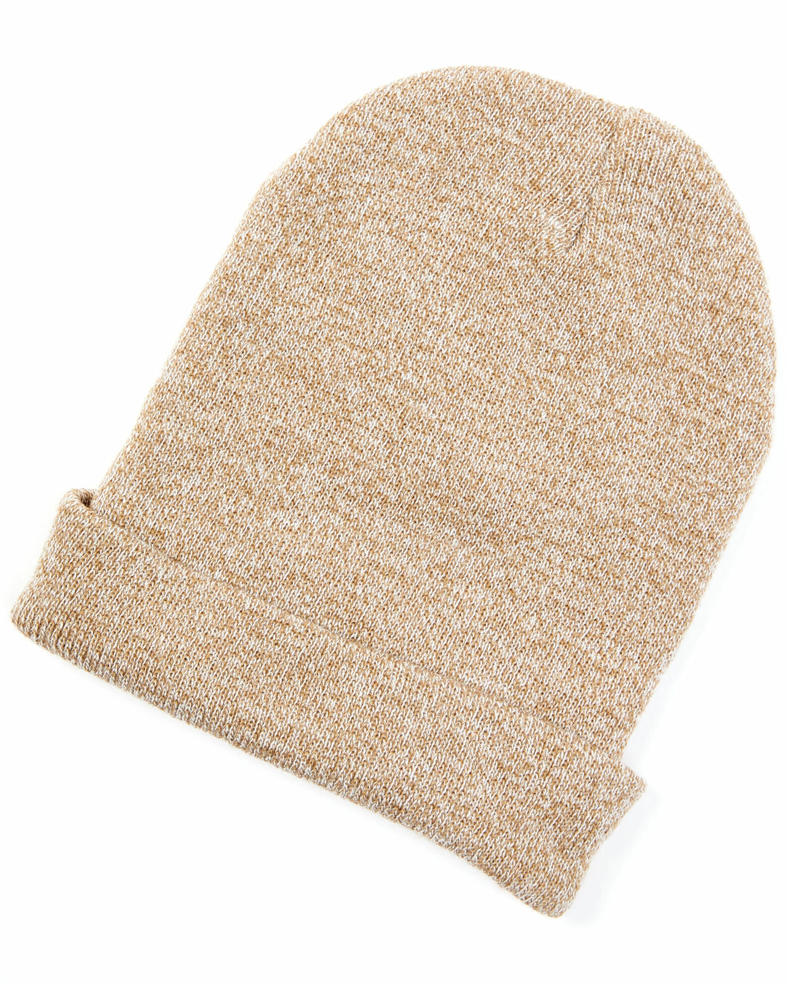 Hawx® Men's Heather Brown Logo Patch Beanie Lt Brown 5 Hawx® Men's Heather Brown Logo Patch Beanie Lt Brown - Image 3