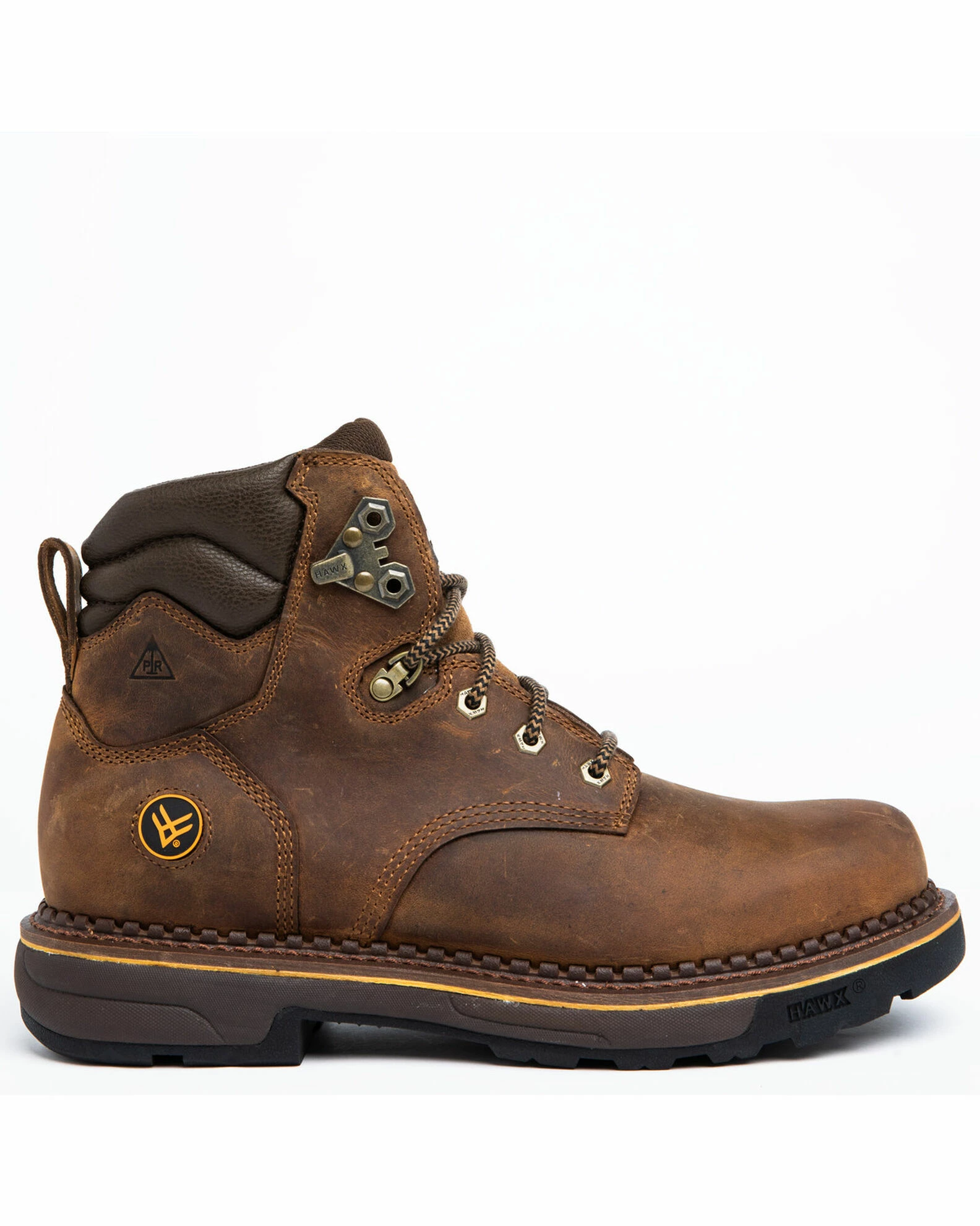 Hawx Men's Crew Chief Work Boots - Soft Toe Dark Brown 4 Hawx Men's Crew Chief Work Boots - Soft Toe Dark Brown - Image 2